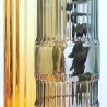 Vase Ondin en Verre Gris Medium H 29 x Diam 8 cm Eno