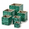 Cubic Concrete Pot Marie Mosaic Green 7,5 x 7,5 x 7,5 cm Serax