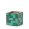 Cubic Concrete Pot Marie Mosaic Green 11 x 11 x 11 cm Serax