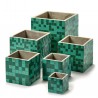 Cubic Concrete Pot Marie Mosaic Green 11 x 11 x 11 cm Serax