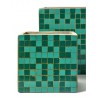 Cubic Concrete Pot Marie Mosaic Green 13 x 13 x 13 cm Serax