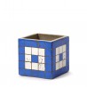 Cubic Concrete Pot Marie Mosaic Blue 11 x 11 x 11 cm Serax