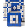 Pot Béton Cubique Marie Mosaïque Bleue 11 x 11 x 11 cm Serax