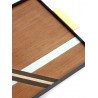Platter Grint Handle Messing metal and wood 44 x 24 cm Serax
