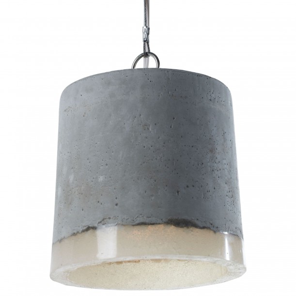 Concrete and Silicone Pendant Large Diam 18 cm Serax