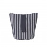 Chambray Basket Striped Blue Small Diam 22 x H 25 cm Ferm Living