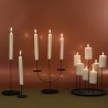 Bougeoir Metal Multi Candle Pin Noir Eno