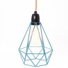 Table Lamp Diamond 1 Blue and Orange Filament Style