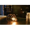 Table Lamp Diamond 1 Copper and Blue Filament Style