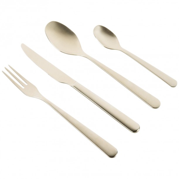 FOO'D Champagne cutlery set 4 pieces KnIndustrie