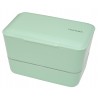 Bento Box Expended Double Peppermint L 110 x w 109 x h 109 mm Takenaka