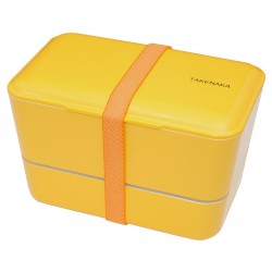 Bento Box Expended Double Jaune L 110 x l 109 x h 109 mm Takenaka