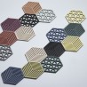 Dessous de Plat Hexagon Noir 16 x 14 cm Zone Denmark
