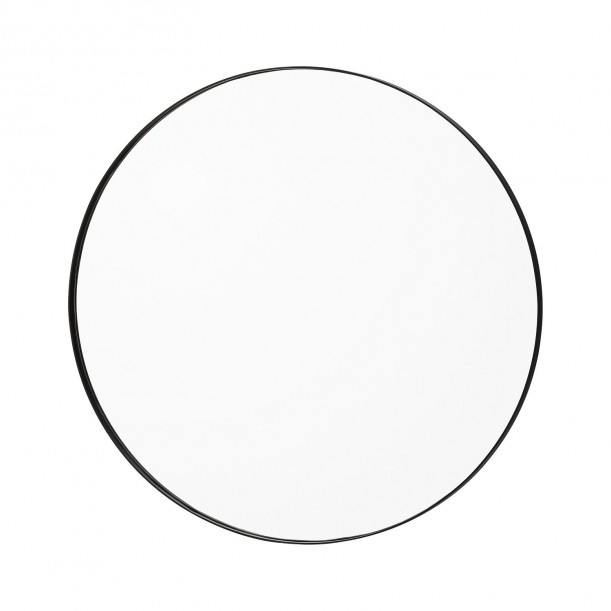 Miroir Mural Circum Clear et Bord Noir Small Rond Diam 70 cm AYTM