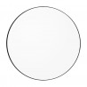 Miroir Mural Circum Clear et Bord Noir Medium Rond Diam 90 cm AYTM