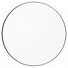 Miroir Mural Circum Clear et Bord Noir Large Rond Diam 110 cm AYTM