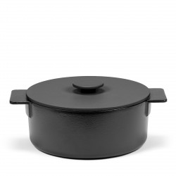 Casserole Surface Cast Iron Black D23 cm 3 L All fires Serax