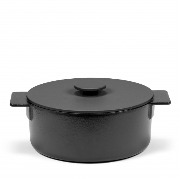 Casserole Surface Cast Iron Black D23 cm 3 L All fires Serax