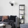 Applique Noire Opal Twice Blanche et Grise House Doctor