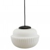 Lampe Suspension Acorn Large Noir et Blanc Diam 29 cm House Doctor