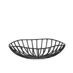 Bread Basket CATU Black Large Diam 20 x H 6 cm Serax