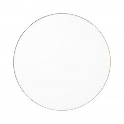 Miroir Mural Circum Clear et Bord Gris Taupe Small Rond Diam 70 cm AYTM