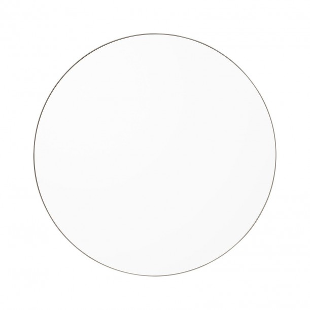 Miroir Mural Circum Clear et Bord Gris Taupe Small Rond Diam 70 cm AYTM