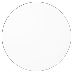 Miroir Mural Circum Clear et Bord Gris Taupe Large Rond Diam 110 cm AYTM