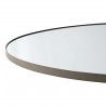 Miroir Mural Circum Clear et Bord Gris Taupe Small Rond Diam 70 cm AYTM