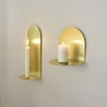 Shelf Candel Holder Archal Light Brass M 16 x 12 x 16 cm Eno