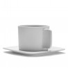 Coffee Cup HEII white porcelain Diam 7 cm Serax