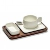 Soucoupe Cappuccino Carrée HEII Porcelaine Blanche 14,7 x 14,7 cm Serax