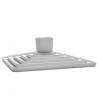 Assiette Carrée HEII Porcelaine Blanche 20 x 20 cm Serax