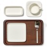 Assiette Carrée HEII Porcelaine Blanche 24 x 24 cm Serax