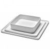 Square Plate HEII white porcelain 28 x 28 cm Serax