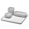 Assiette Carrée HEII Porcelaine Blanche 28 x 28 cm Serax