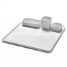 Assiette Carrée HEII Porcelaine Blanche 28 x 28 cm Serax