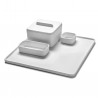 Square Plate HEII white porcelain 28 x 28 cm Serax