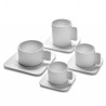 Assiette Carrée HEII Porcelaine Blanche 20 x 20 cm Serax