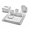 Square Plate HEII white porcelain 28 x 28 cm Serax