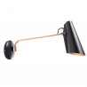 Birdy Long Wall Lamp Black Metal Northern