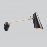 Birdy Long Wall Lamp Black Metal Northern