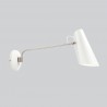 Birdy Long Wall Lamp White Metal Northern