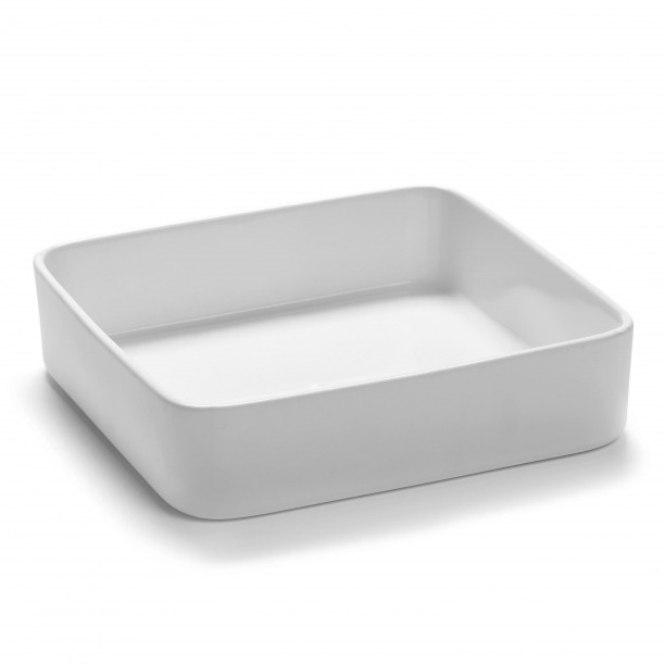 Square Bowl HEII white porcelain 18 x 18 x H6 cm Serax