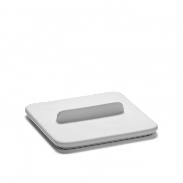 Couvercle Carré HEII Porcelaine Blanche 12 x 12 cm Serax