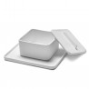 Couvercle Carré HEII Porcelaine Blanche 12 x 12 cm Serax