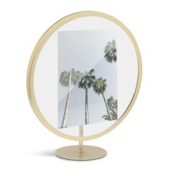 Infinity Frame Brass Round for 13 x 18 cm Photo Umbra