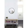 Miroir HUB Small Rond Bord Caoutchouc Noir Diam 45 cm Umbra