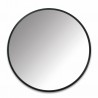 Mirror HUB Round Black Rubber Frame Large Diam 91 cm Umbra