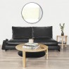 Miroir HUB Large Rond Bord Caoutchouc Noir Diam 91 cm Umbra